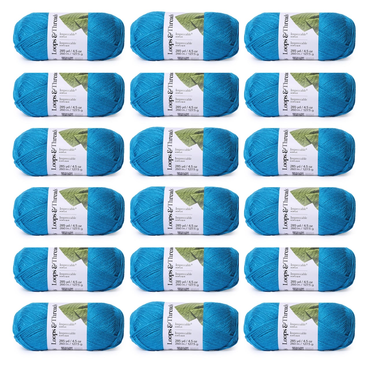 18 Pack: Impeccable® Solid Yarn by Loops & Threads®